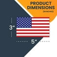 thumbnail image 4 of Magnet Me Up American Flag Vinyl Automotive Magnet, 3x5 in, Red, White, and Blue 4Pk, 4 of 8