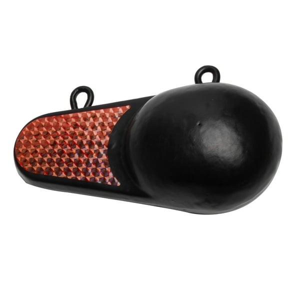 Extreme Max 3006.8168 Coated Keel-Style Downrigger Weight - 6 lbs. with Red Flash