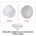 thumbnail image 4 of Home Balcony Plastic Drainage Holes Flower Plant Pot Tray Holder Container White, 4 of 6