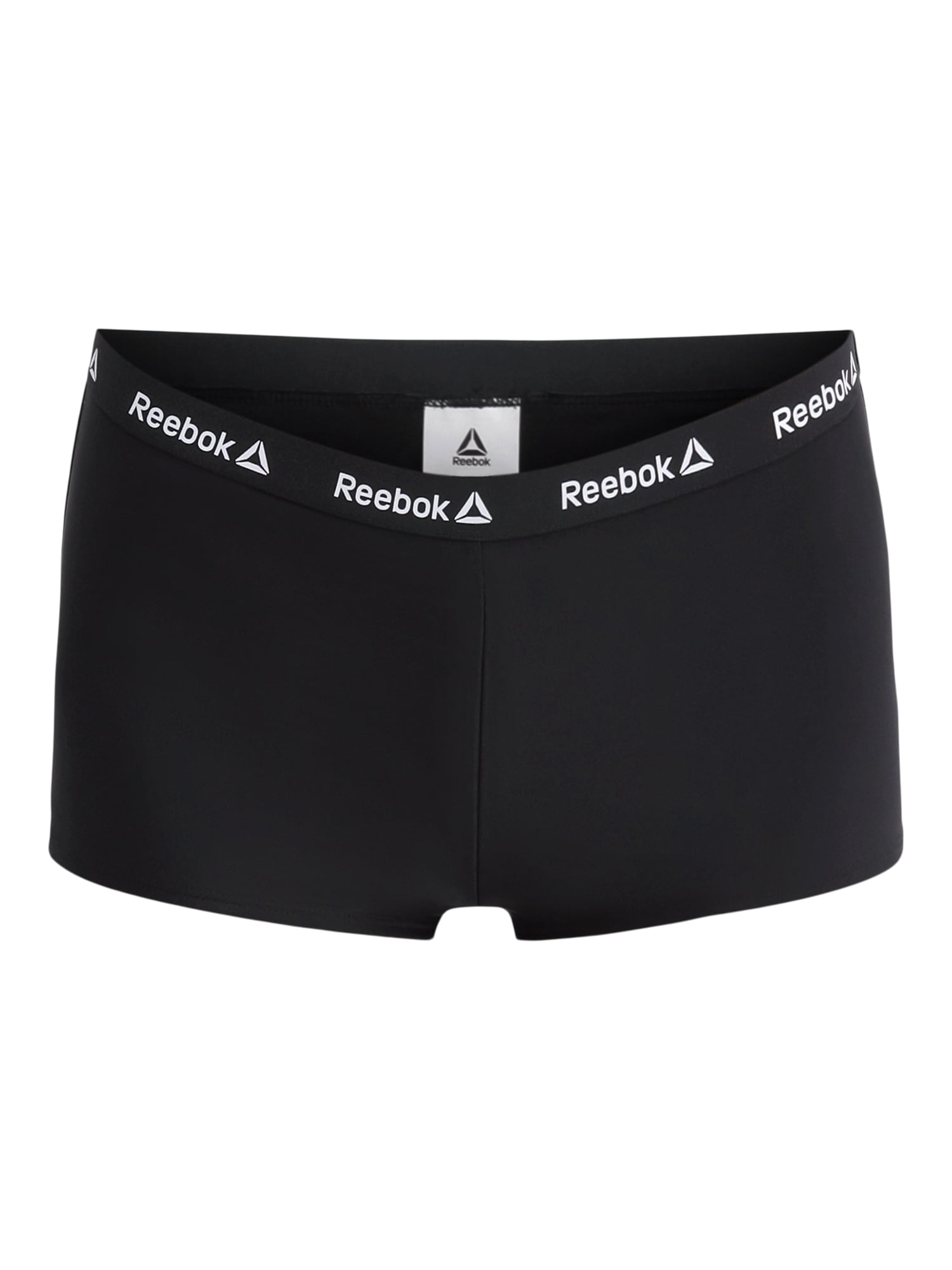 Reebok Women's Logo Waistband Swim Boyshorts with UPF 50+, Sizes XS-XXL