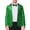 Green, variant on Men's Peak Lapel Disco Party Tuxedo Sequin Suit Jacket Metallic Sports Coat Blazer