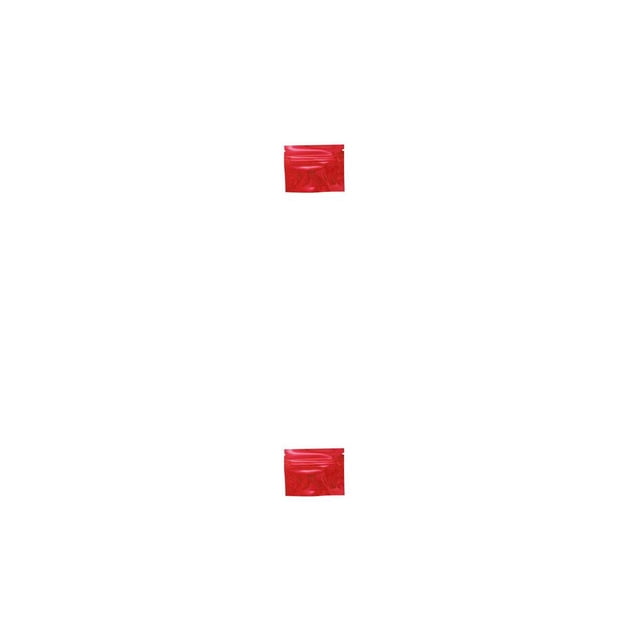 Injueey Paquete de 100 piezas Bolsa de papel de aluminio Envases de cosméticos Sellado de alimentos Bolsas de paquete Ziplock con color rojo brillante Rojo 7.5 x 6.5 cm 2piezas Injueey CBP321877