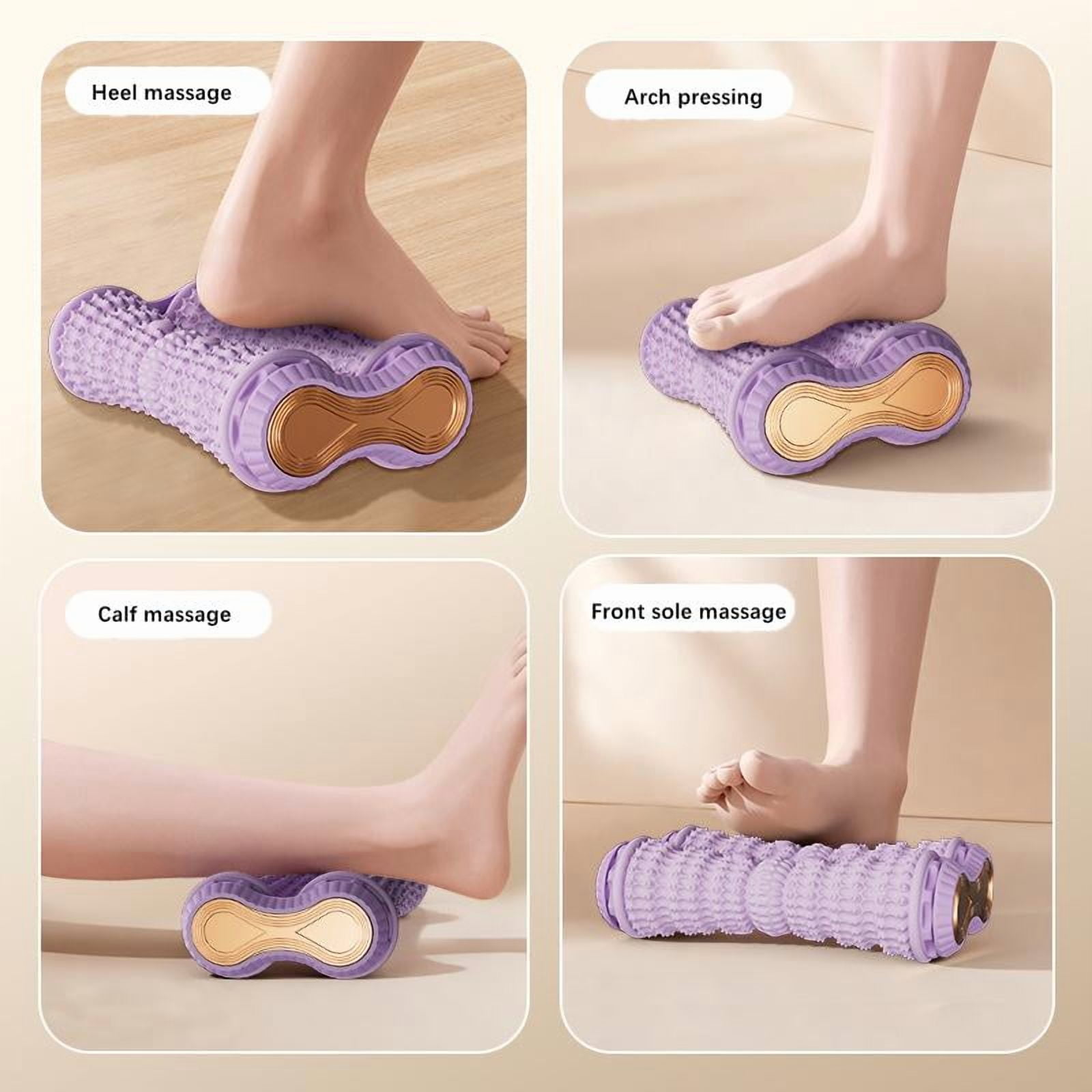 DimyFew Arch Support Foot Roller Comfortable Massage Roller for Women Men for Feet Soles Violet