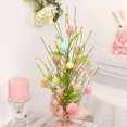 thumbnail image 3 of Kripyery 18-Inch Colorful Easter Egg Tree with Stable Base - Small Desktop Artificial Plant for Happy Easter Day Spring Decoration, Festival Gift, 3 of 8