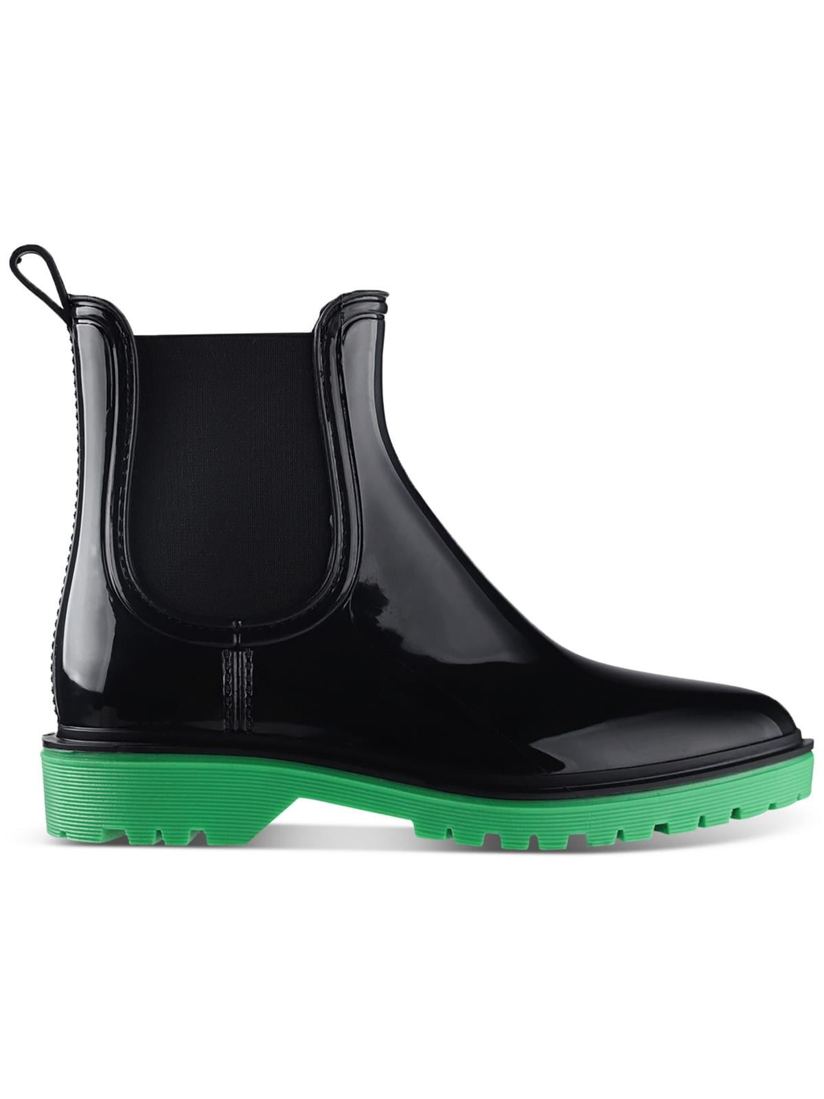 INC Womens Rylien Patent Pull On Rain Boots