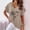Khaki, variant on YHAJDS Women's Tops Short Sleeve Short Sleeve Shirts for Women V Neck Print Shirt Comfortable Casual Blouse Tee