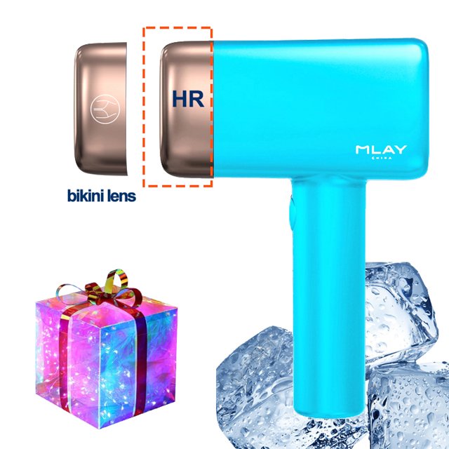 Depiladora láser IPL permanente indolora con enfriamiento por hielo para depilación láser MLAY T14 500000 Flashes Dispositivo láser para el cuidado del cuerpo en el hogar