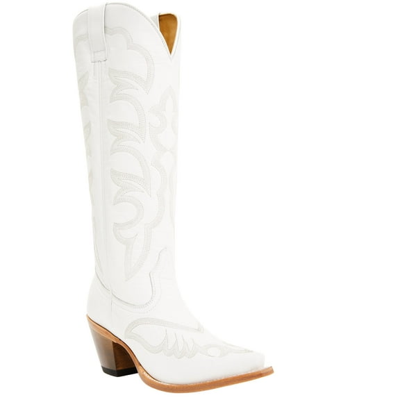 Shyanne Women's High Desert Tall Western Boot Snip Toe White 7 M  US