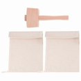 thumbnail image 3 of Pack Of 2 Bags And 1 Piece Ice Mallet Set-reusable Canvas Crushed Ice Bags With Wooden Mallet Party, 3 of 5