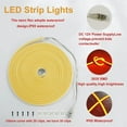 thumbnail image 2 of SIABC-LED Neon Strip Lights, 8000k White 12V/16.4ft, Flexible LED Strip Light, Cuttable & Bendable Waterproof Silicon, for Decor, Mood Lighting & Sign Custom. [Power Adapter not Included] (Orange), 2 of 4