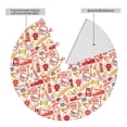 thumbnail image 2 of Rateoe Firefighter Icons Print Christmas Tree Skirt 30" for Xmas Holiday New Year Party Circle Tree Mat Ornaments Decoration, 2 of 7