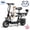 black, variant on Pro Electric Scooter Upgraded Version, 500W-750W Motor, Electric Scooter with Seat within 18.75MPH, Electric Scooter with Double Brakes, 12 "Tire Foldable Adult Scooter for Commuting.