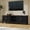 63"-Black, variant on CBJCBJ 67"Mid-Century Modern TV Stand for TVs up to 75" ,Media Console With Storage and Adjustable Partition , Brown