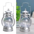 thumbnail image 1 of tredstone Lantern LED Oil Lamp Table Porch Cabin Winery Light Silver, 1 of 7