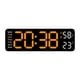 thumbnail image 3 of Reloj de pared Macarena Reloj de pared digital Reloj de pared LED naranja claro blanco, 3 of 8
