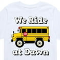 thumbnail image 3 of Instant Message - Transportation - We Ride At Dawn School Bus - Toddler & Youth Short Sleeve T-Shirt, 3 of 6