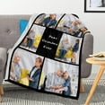 thumbnail image 5 of AISENIN Custom Blanket Gifts for Grandma Customized Blanket with Photo Personalized Grandma Blankets with Pictures Custom Memories Souvenir Throw Blanket for Best Grandma Ever, 5 of 5