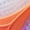Orange, variant on VUHXZWAF Toddler Sneakers Gradient Light Lace Up Soft Soles Boys Shoes Running Footwear Size 7