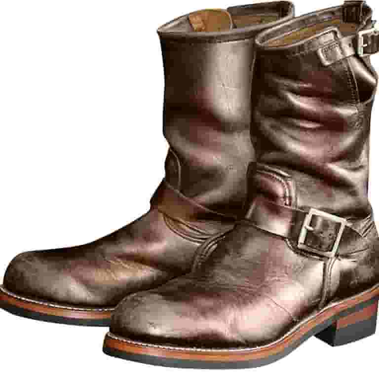 【COLOR iN ID】Cowhide round middle boots Homchy Half Boots Men Leather Round Head Middle Top Cowhide