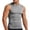 01 Gray, variant on Men's Summer Stretch Quick Dry Sports Vest Round Neck Breathable Ventilated Tank Top For Fitness Running Training And Workout Gym Wear