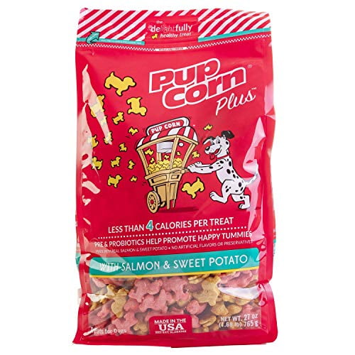 Pup Corn Plus LowCalorie Dog Treats 1.68 lb. Salmon and Sweet Potato