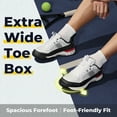 thumbnail image 4 of FitVille Extra Wide Men's Tennis Shoes Walking Shoes Grey and Black Size 12 Wide, 4 of 8
