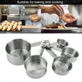 thumbnail image 4 of Stainless Steel Durable Measuring Cup, Measuring Spoons, Reusable Baking Use For Measure Dry Ingredients Measure Liquid Cooking Use, 4 of 8