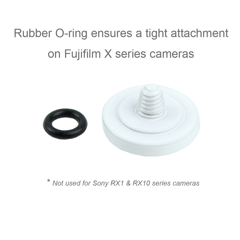 Foto&Tech 2PC White Soft Shutter Release Button Compatible with Fujifilm X-T20 X-T10 X-T3 X-T2 X-PRO2 X-PRO1 X100F X100T X100S X30 X-E2S X-E3 X-E2/Sony RX1R II RX10 IV III II/Lecia M9 M8/Nikon Df F3 - image 4 of 7