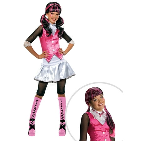 Monster High Draculaura Costume for Girls and Monster High Draculaura Wig Child
