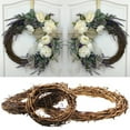 thumbnail image 5 of Wreath Base under $5! Cagogo DIY Grapevine Wreath, Natural Rattan Door Hanging, Handmade Craft Wreath Base, Wedding Decoration Supplies, Seasonal Home Decor, Customizable Wreath Frame, Party, 5 of 9