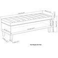 thumbnail image 6 of Simpli Home Monroe 48" W Rectangle Storage Ottoman in Fawn Brown Linen Look Fabric, 6 of 7