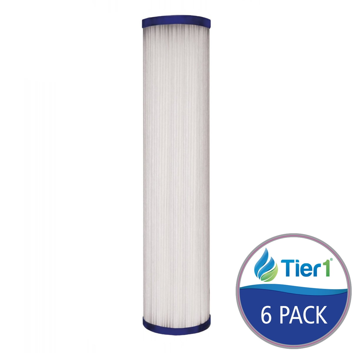 10 x 2.5 30 Micron Pleated Polyester Water Filter 6 Pack
