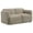 Brown, variant on Dorset Fabric Upholstered Round Track Arm Loveseat White