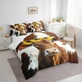 thumbnail image 3 of Erosebridal Highland Bull Bedding Sets Twin Size, Farmhouse Animal Bedding Twin Size, Cow Print Comforter Sets with Sheets, Breathable Bedroom Decor, 7pcs, 3 of 6