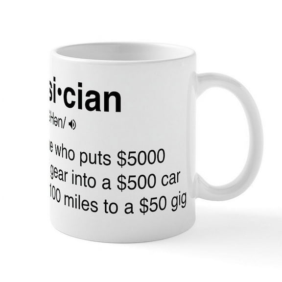 CafePress - Musician Definition - 11 oz Ceramic Mug - Novelty Coffee Tea Cup