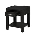 thumbnail image 4 of Bruno 2 Piece Ash Gray Wooden Lift Top Coffee and End Table Set with Tempered Glass Top and Drawer, 4 of 13