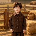 thumbnail image 2 of YOUYEDIAN Button Down Shirts for Boys Spring Fall Casual Fashion Shirts Long Sleeve Collared Tops, 2 of 5