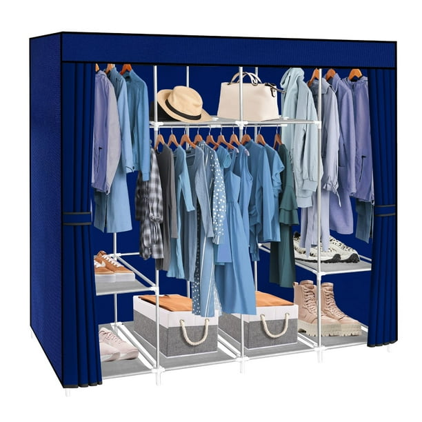 Ropero Closet Jumbo LUMO de Metal Con Cierre 165 cm azul