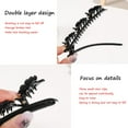 thumbnail image 4 of 4 PCS Sparking Crystal Stone Braided Hair Clip, Non-repeating Style Pearl and Rhinestone Duckbill Type Braided Hair Clip, Large Clip with 3 Small Clips of Female Rhinestone Braided Hair Clip, 4 of 5