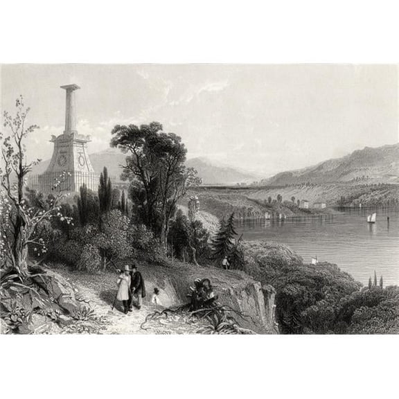 Kosciuskos Monument West Point USA Tadeusz Kosciuskos Also Spelled Thaddeus 1746-1817 Polish Army Officer Statesman Poster Print - 17 x 12