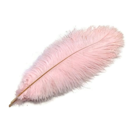 Pink Ostrich Feathers - 10 Pieces - 11-13