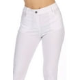 thumbnail image 6 of Women's 2 Pack Casual Comfy Slim Pocket Jeggings Jeans Pants with Button, 6 of 7
