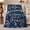 Paws And Kindness, variant on Deep Navy Blue Veterinary Encouragement Art Fear Free, Cozy Artistic Scene, Warm Flannel Blanket for Living Room and Bedroom, Animal Lovers Appreciation Gift, Artistic Home Decor