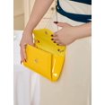 thumbnail image 7 of REMANLAND Women’s Glossy Envelope Evening Clutch Purse, Yellow, 7 of 7