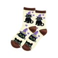 thumbnail image 5 of Halloween Cartoon Crew Socks, Festive Pumpkin Ghost Black Cat Pattern Long Socks, Soft Cozy Casual Hosiery for Women Halloween Party Home Daily Wear Holiday Gift, 5 of 5