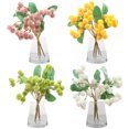 thumbnail image 2 of Coofit Artificial Flower Bouquet Chestnut Shape Fake Flower Home Decor for Wedding, 2 of 10