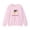 Light Pink, variant on Cat Heart Sweatshirt, Love Sweatshirt, Cat Sweatshirt, Valentine's Day Sweatshirt, 50/50 Cotton-Poly Animal Sweatshirt 124