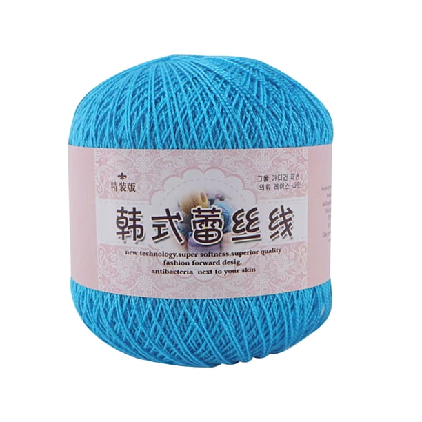 Hilo para el Ganchillo, Hilo de Encaje Diy Tejido Hilo Fino de Bebé Mercerizado, Cuello de Acrílico de 50G / 325M para Sombreros Bufandas Bolsas Artesanías, Hilo de Ganchillo para el Ganchillo
