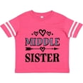 thumbnail image 3 of Inktastic Middle Sister Announcement Girls Toddler T-Shirt, 3 of 5