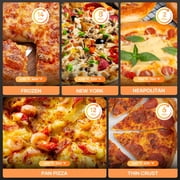Pizza Oven Indoor, Traingiver 12 Countertop Electric Pizza Maker with Triple-Pane Low-E Glass, Pizza Cooker with 90s Fast Bake, 5 Cooking Presets, Stone and Peel